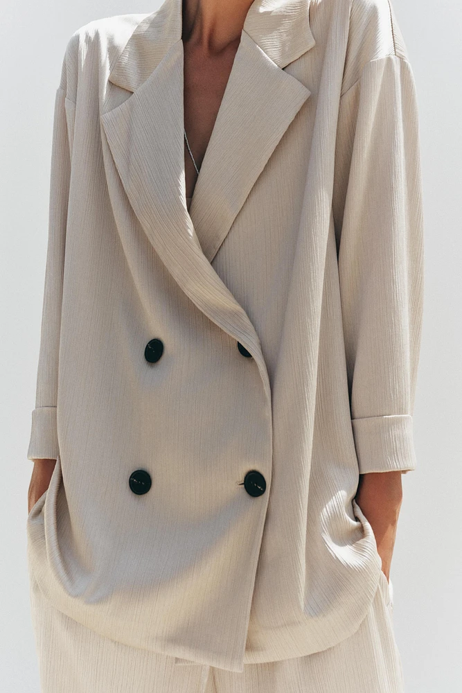 BLAZER EFFET PLISSÉ