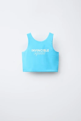 TEXT CROP TOP