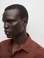 100% linen slim fit shirt