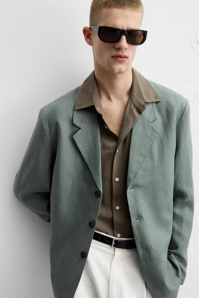 SUIT JACKET 100% LINEN