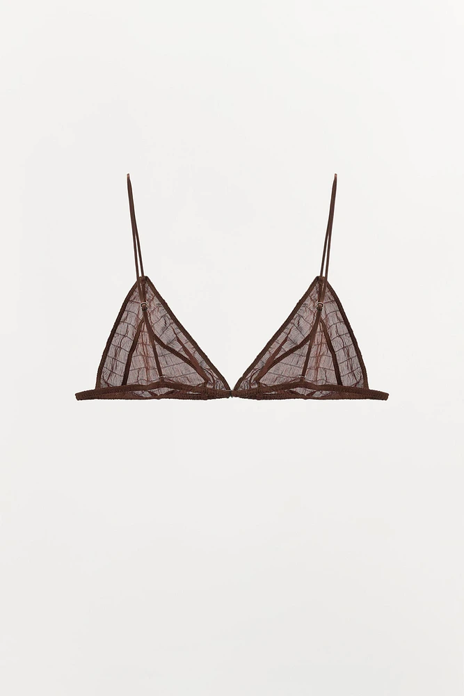 LIMITED EDITION STRUCTURED SILK BRALETTE