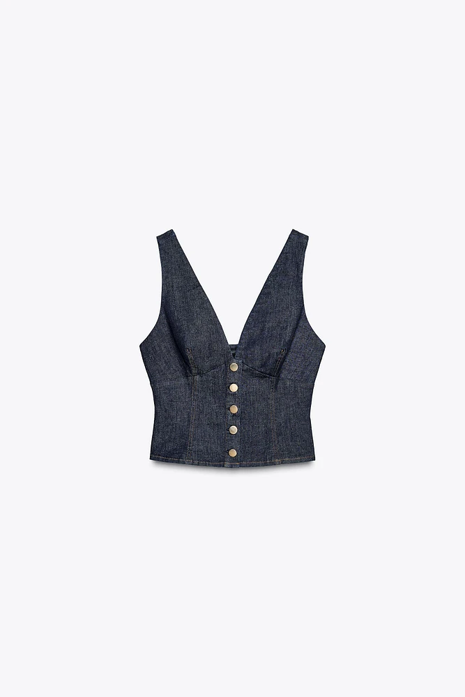 TOP Z1975 COURT EN DENIM
