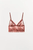 LACE TRIANGLE BRALETTE
