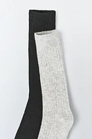 LOT DE DEUX CHAUSSETTES CÔTELÉES ÉDITION LIMITÉE