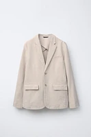 VESTE DE COSTUME COTON LIN