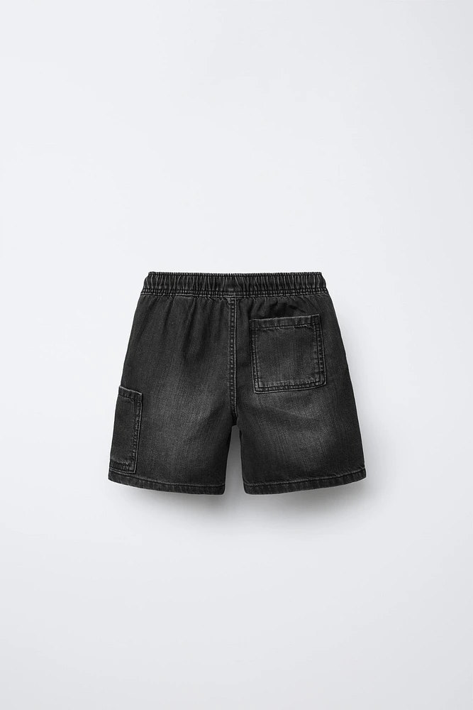 FLOWY DENIM SHORTS