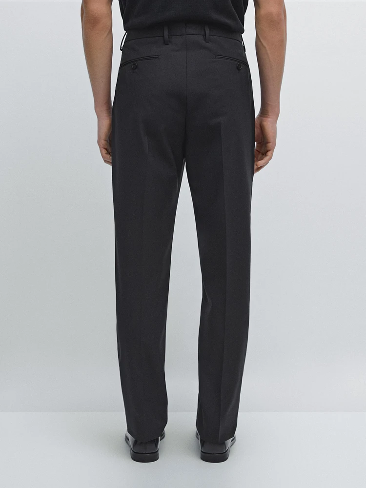100% wool suit trousers