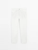 Pantalon tapered coton