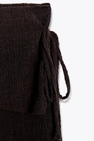 TEXTURED TIE SARONG PANTS