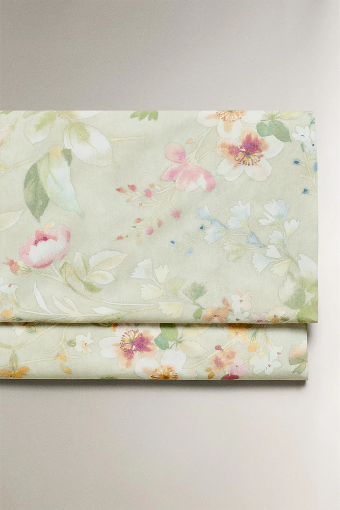 DRAP DE DESSUS IMPRIMÉ FLORAL