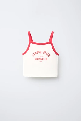 TEXT PRINT MODAL T-SHIRT