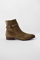 BOTTES EN CUIR À BOUCLE BOBBY GILLESPIE X ZARA