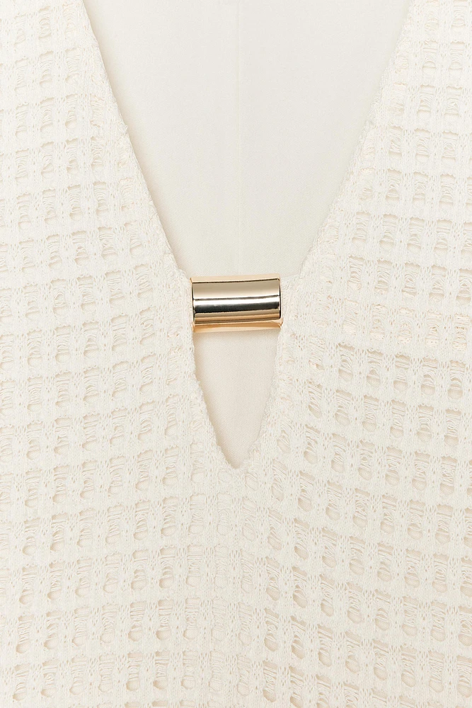 ROBE MI-LONGUE EN CROCHET