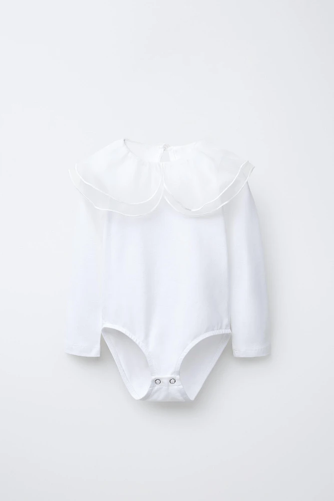 ORGANZA TRIM BODYSUIT