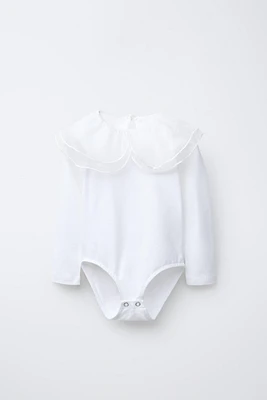 ORGANZA TRIM BODYSUIT