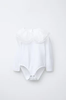 ORGANZA TRIM BODYSUIT