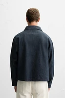 REGULAR FIT ZIPPERED JACKET