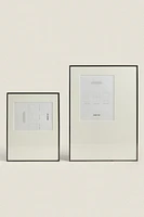 PICTURE FRAME WITH PASSE-PARTOUT