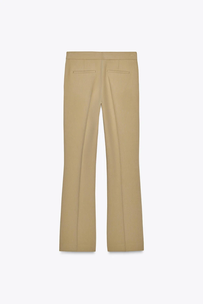 FLARED HIGH WAIST PANTS