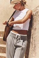 TOP CROPPED EN COTON