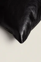 POUF CUIR COUTURES