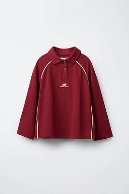 EMBROIDERED PIQUÉ POLO SHIRT