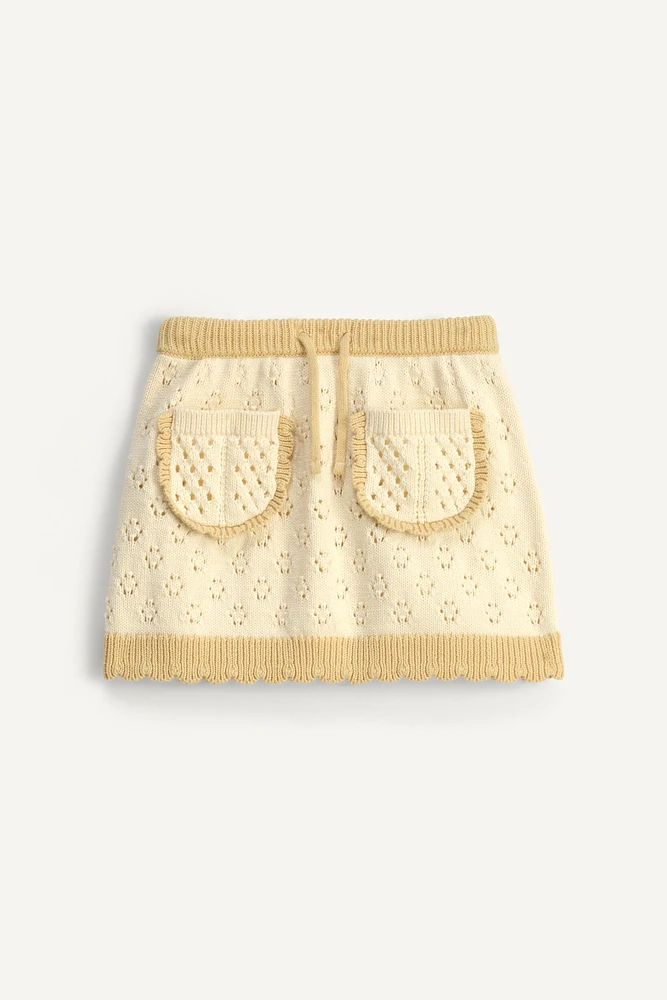 JUPE EN MAILLE AJOURÉE ÉDITION LIMITÉE