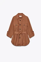 LINEN SAFARI SHIRT