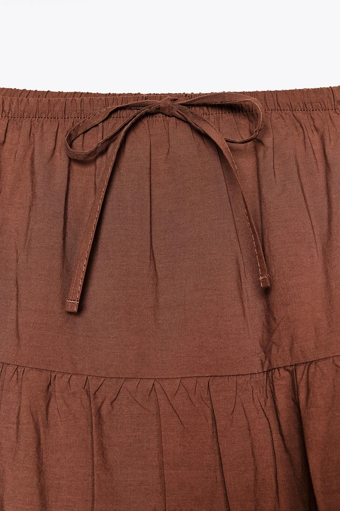 TIERED MAXI SKIRT