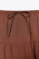 TIERED MAXI SKIRT