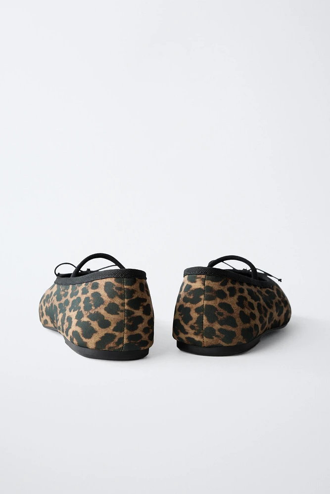 ANIMAL PRINT BALLET FLATS