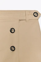 SPLIT SKIRT WITH BUTTONS