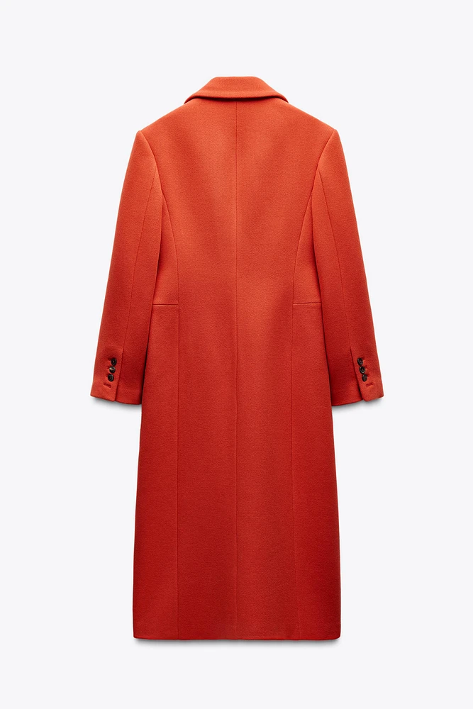 MANTEAU CINTRÉ EN MÉLANGE DE LAINE COLLECTION ZW