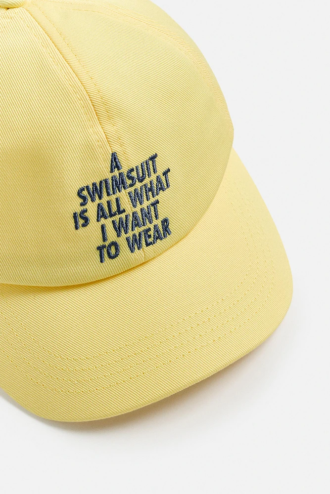 CASQUETTE TEXTE BROD