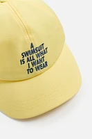 CASQUETTE TEXTE BROD