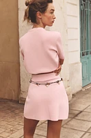 KNIT MINI SKIRT