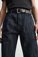 PRINTED STRAIGHT FIT JEANS