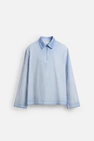 RELAXED FIT WASHED POLO SHIRT