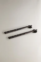 SET OF CHOPSTICKS AND WOODEN STAND