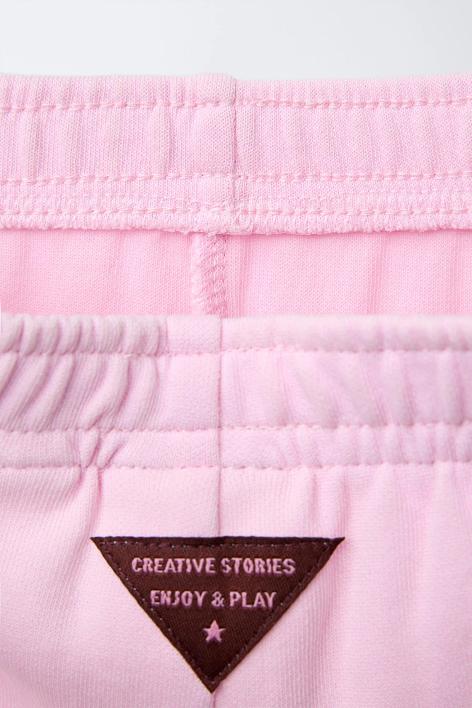 WIDE LEG INTERLOCK PANTS