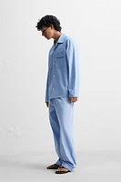 CHEMISE DE PYJAMA CONTRASTÉE
