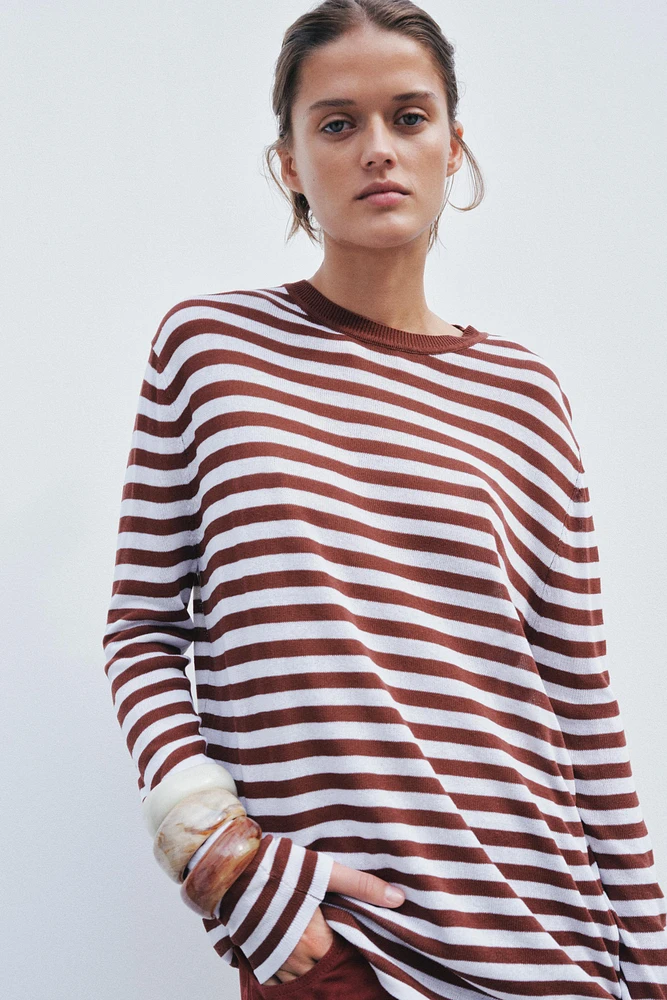 PULL RUSTIQUE À RAYURES