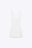 ROBE EN POPELINE À NŒUDS
