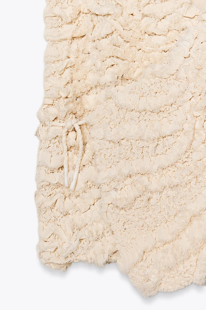TEXTURED WRAP VEST X FANGLU LIN