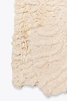 TEXTURED WRAP VEST X FANGLU LIN