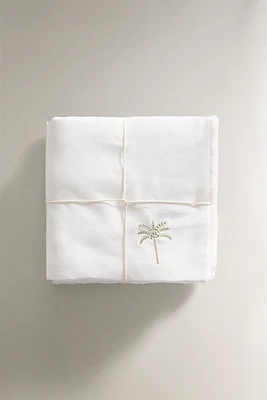 PACK OF EMBROIDERED PALM TREE HAND TOWELS (PACK OF 2)