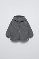 WOOL HOODED JACKET