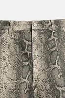 ANIMAL PRINT CARPENTER POCKET SHORTS