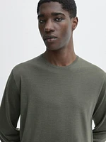 100% merino wool knit sweater