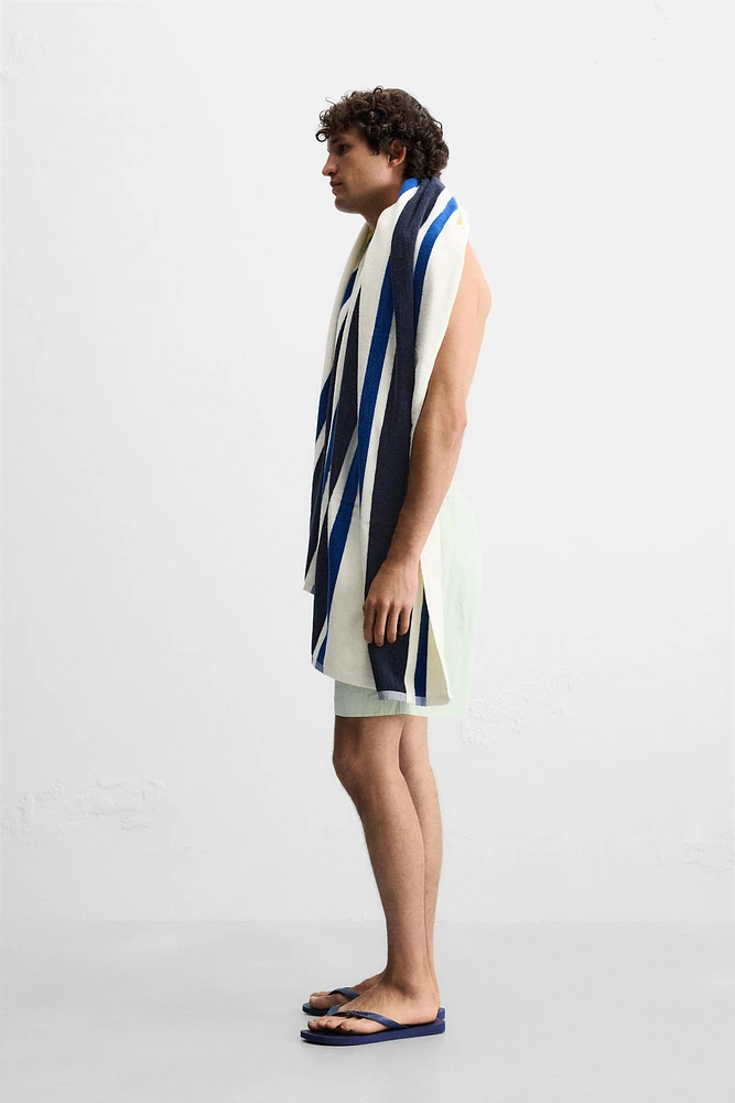 SERVIETTE DE PLAGE À RAYURES
